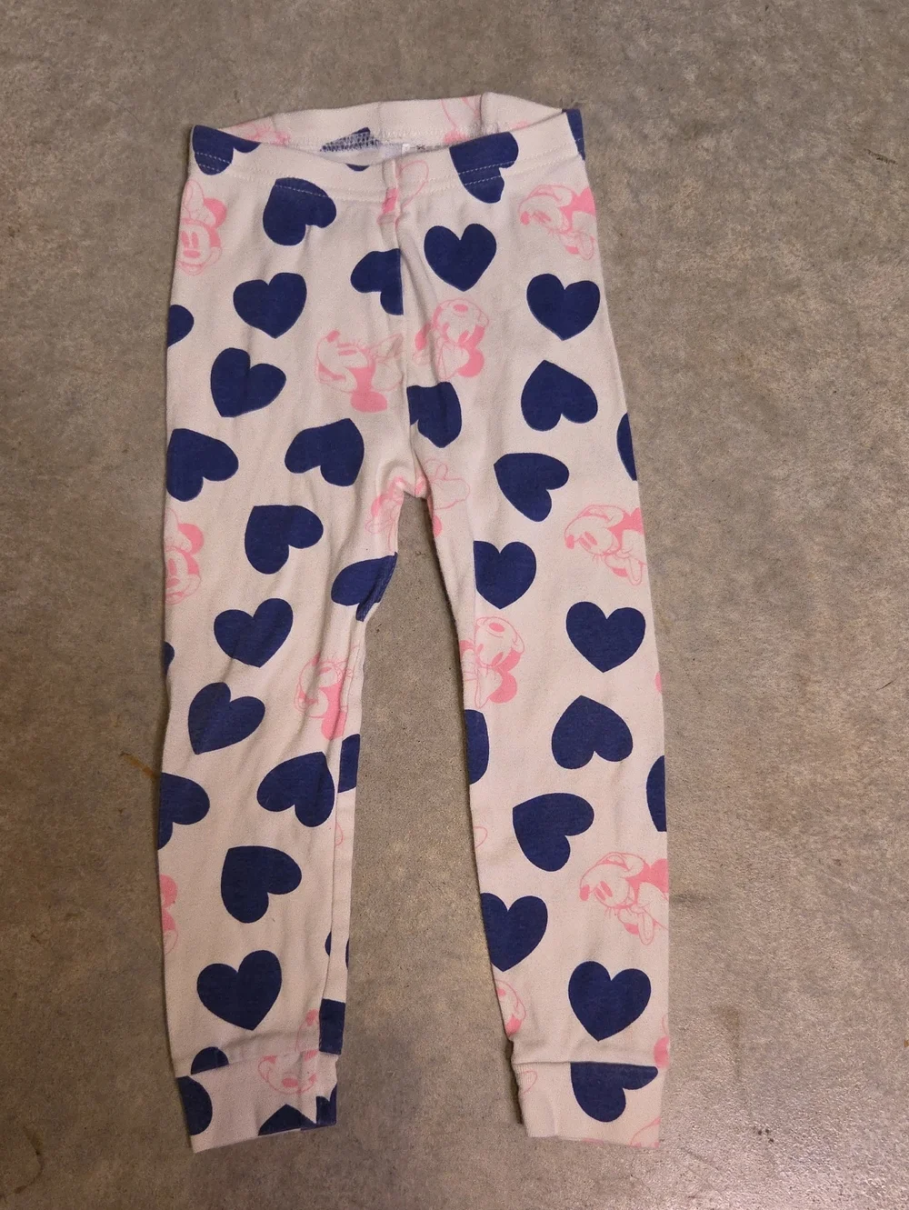 GAP Pink and Navy Heart Print Leggings